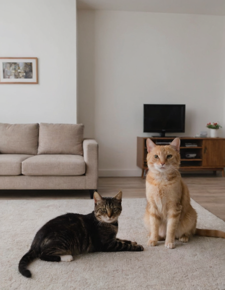 (cats:1.2) and (dogs:0.8) are in the house