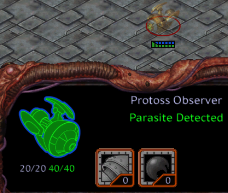 패러사이트 유닛 선택