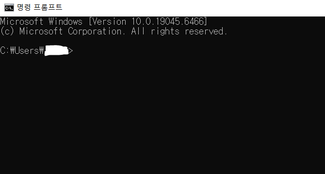 cmd 실행